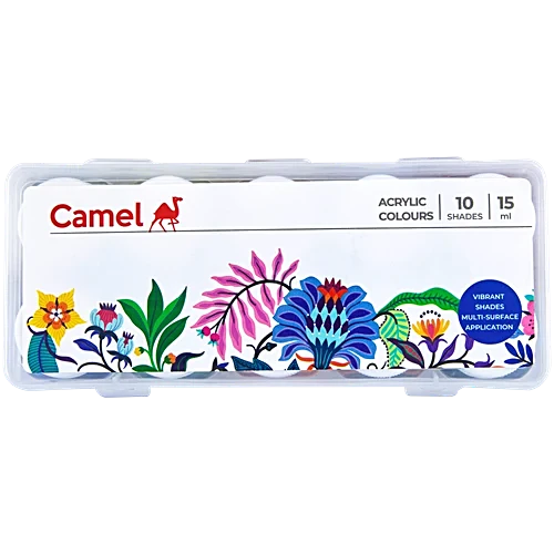 CAMEL ACRYLIC COLOUR 10 SHADESS