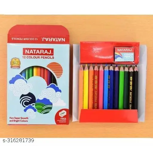 NATARAJ  12 COLOUR PENCIL